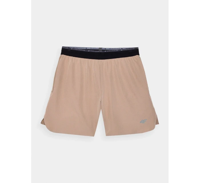 Pánské sportovní rychleschnoucí šortky 4F - béžové