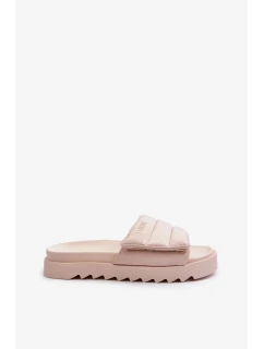 Dámské pantofle na platformě Big Star Béžová