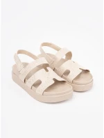 Stylové dámské hnědé sandály platforma Stylové dámské hnědé sandály platforma