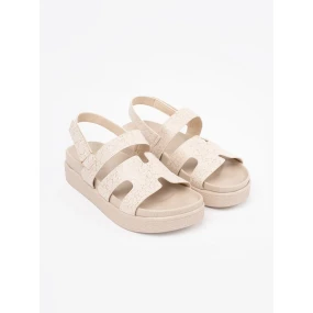 Stylové dámské hnědé  sandály platforma