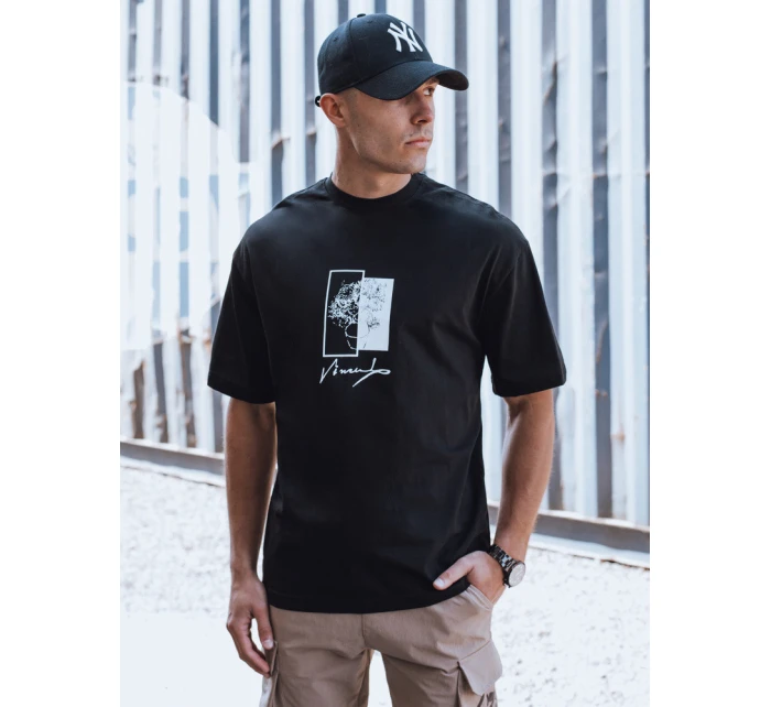Pánské tričko s potiskem černé Dstreet model 21975523 - FashionStreet