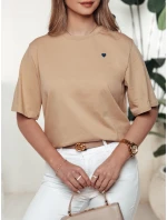 dámské tričko béžové Dstreet model 21976386 - FashionStreet