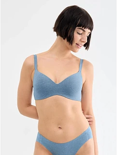 Podprsenka sloggi ZERO Feel Pure THE UP TShirt Bra modrá Blue - SLOGGI
