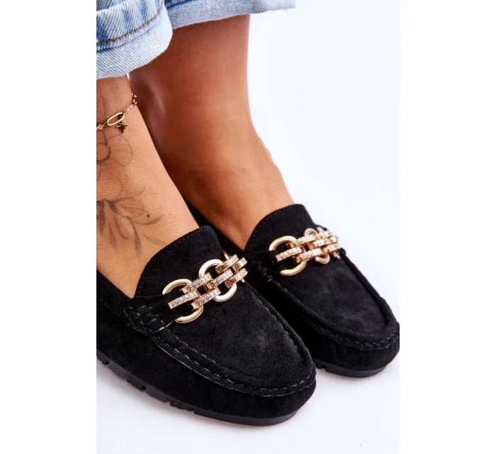 Dámské semišové mokasíny Černá model 21619608 - Boto Dámské semišové mokasíny Černá model 21619608 - Boto