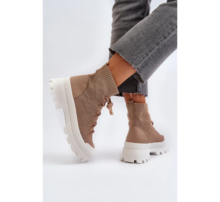 Dámské Nazouvací Botky Hnědé model 21651826 - Boto Dámské Nazouvací Botky Hnědé model 21651826 - Boto