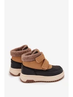 Dětské zimní boty sněhule na suchý zip Camel model 21718344 - Boto Dětské zimní boty sněhule na suchý zip Camel model 21718344 - Boto