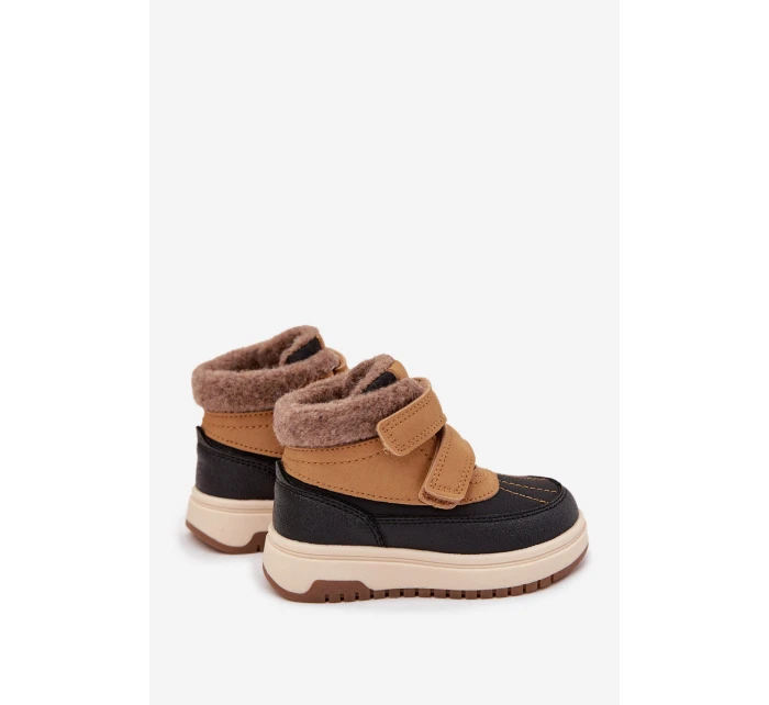 Dětské zimní boty sněhule na suchý zip Camel model 21718344 - Boto Dětské zimní boty sněhule na suchý zip Camel model 21718344 - Boto
