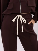 Kalhoty MJ SP H3057.69 tmavě hnědé Kalhoty MJ SP H3057.69 tmavě hnědé