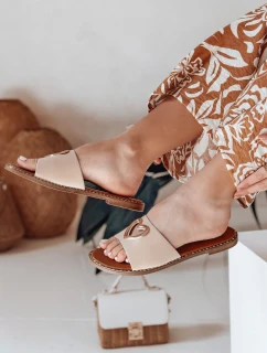 Dámské žabky se srdcem LOVEMISS beige FashionStreet ZY0771