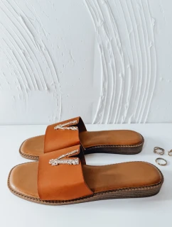 Dámské žabky SOLVINA camel FashionStreet ZY0957