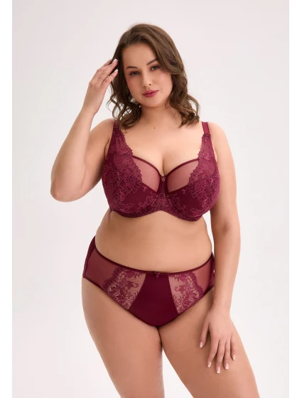 Poloměkká podprsenka   Maxi Maroon model 21780935 - Gaia