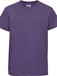 Russell Athletic 180B Dětské tričko z těžké bavlny "Authentic" 10.180B purple