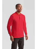 Fruit of the Loom Premium Polo LSL Piqué polo s dlouhým rukávem 16.3310 red Fruit of the Loom Premium Polo LSL Piqué polo s dlouhým rukávem 16.3310 red