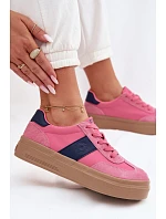 Dámské semišové tenisky Big Star TT274164 Růžové