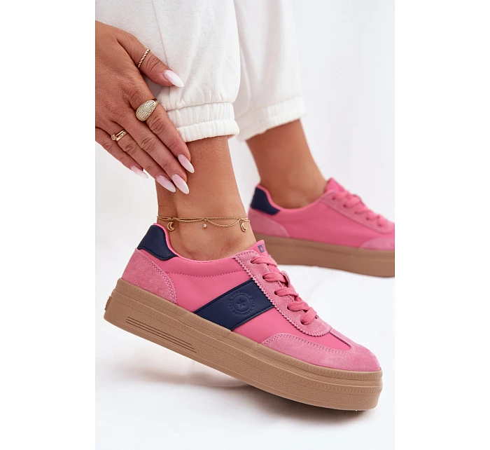 Dámské semišové tenisky Big Star TT274164 Růžové