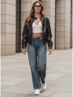 Dámské džínové kalhoty s širokými nohavicemi modré FashionStreet UY2788