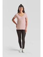 Fruit of the Loom Lady-Fit Iconic 150 V-Neck T Dámské tričko s výstřihem do V 16.1444 white Fruit of the Loom Lady-Fit Iconic 150 V-Neck T Dámské tričko s výstřihem do V 16.1444 white