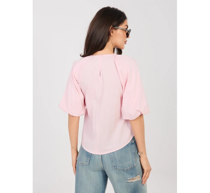 Halenka D74515M11340A světle růžová Halenka D74515M11340A světle růžová