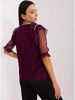 Bluzka LK BZ model 22111231 ciemny fioletowy - FPrice