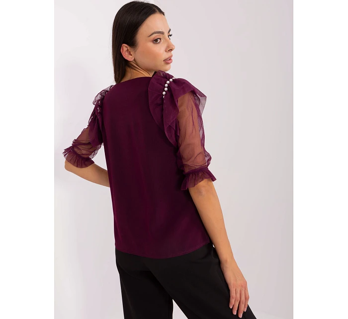 Bluzka LK BZ model 22111231 ciemny fioletowy - FPrice