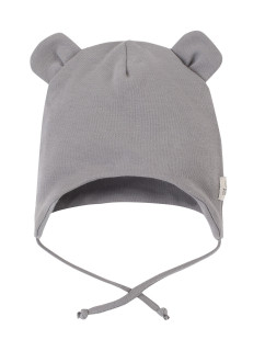 Dětská čepice Le model 18208218 Wrapped Bonnet šedá - Pinokio