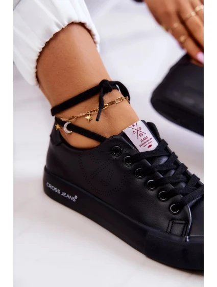 Dámské nízké tenisky Cross Jeans JJ2R4054C černá Dámské nízké tenisky Cross Jeans JJ2R4054C černá