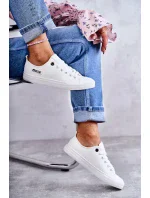 Dámské nízké kožené tenisky Big Star model 19974656 Bílé - Big Star Shoes Dámské nízké kožené tenisky Big Star model 19974656 Bílé - Big Star Shoes