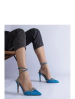 Dámské lodičky na podpatku Světle modrá Shoes model 21778833 - Inello Dámské lodičky na podpatku Světle modrá Shoes model 21778833 - Inello