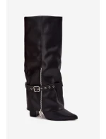 Kozačky na podpatku  model 217209 Step in style