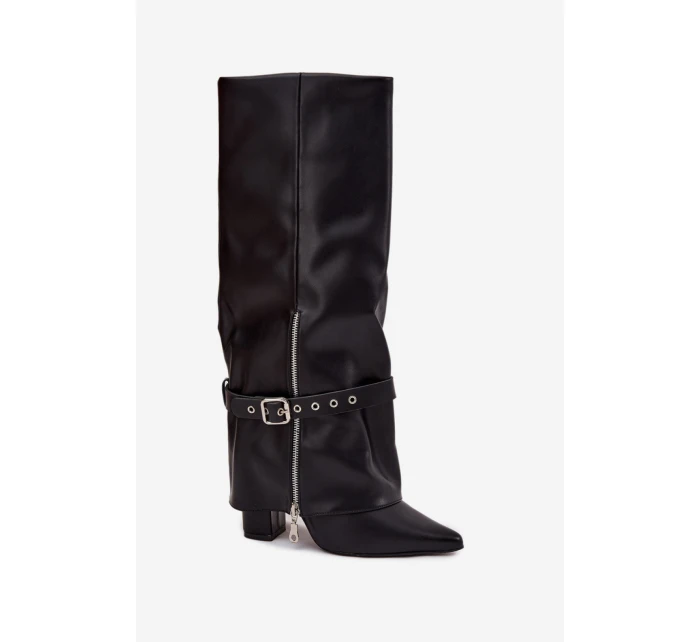 Kozačky na podpatku  model 217209 Step in style