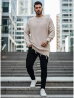 Pánský béžový svetr FashionStreet WX1965