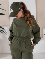 Dámský teplákový komplet SOLIR khaki FashionStreet AY1019