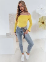 TRENDIFIX dámské úzké džínové kalhoty s páskem modré FashionStreet UY2481