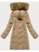 Béžová zimní bunda s odepínací kapucí model 21248727 - S'WEST