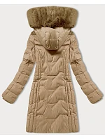 Béžová zimní bunda s odepínací kapucí model 21957852 - S'WEST Béžová zimní bunda s odepínací kapucí model 21957852 - S'WEST