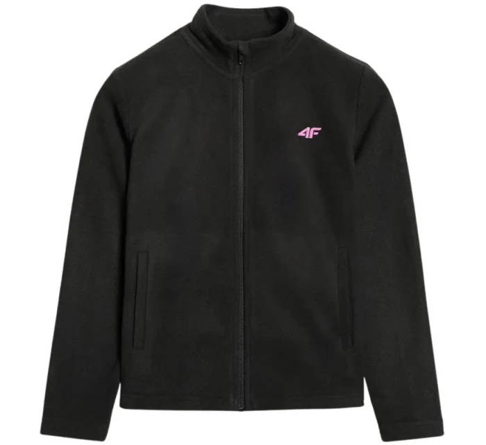 Dívčí fleece 4F F346 tmavě černý 4FJWAW25TFLEF346 20S