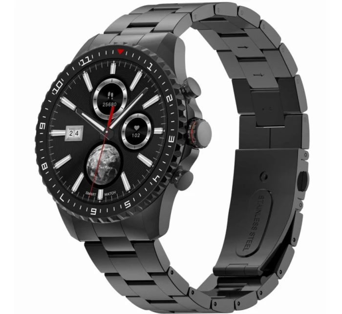 GRAVITY GT16-2 Black / Black Bracelet Pánské chytré hodinky GRAVITY GT16-2 Black / Black Bracelet Pánské chytré hodinky