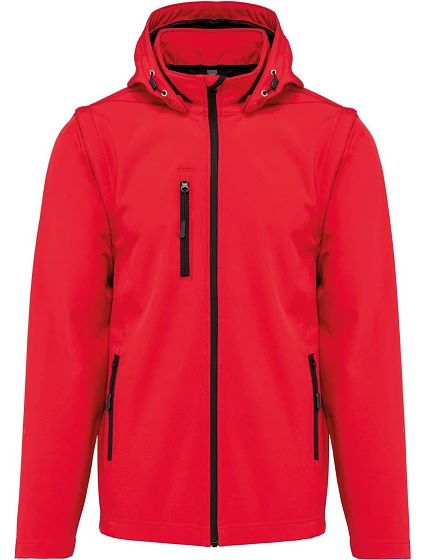 Kariban K 422 Unisex 3-vrstvá softshellová bunda s kapucí 20.K422 red Kariban K 422 Unisex 3-vrstvá softshellová bunda s kapucí 20.K422 red