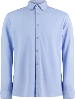 KK 143 Košile piqué s dlouhým rukávem "Superwash" model 22419315 light heather blue - Kustom Kit