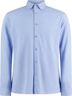 KK 143 Košile piqué s dlouhým rukávem "Superwash" model 22419315 light heather blue - Kustom Kit