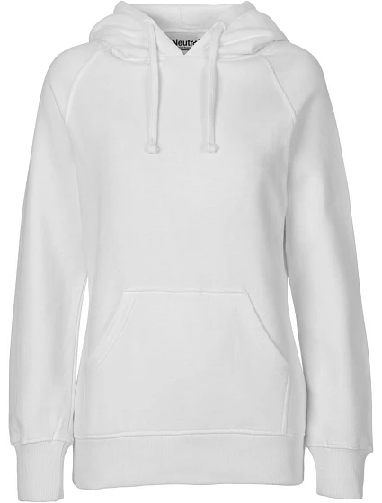 Neutral O 83101 Dámská mikina s kapucí z bio bavlny 77.8311 white