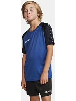 Craft Teamwear Squad Go Contrast Jersey Jr Dětské kontrastní sportovní tričko 82.2727 navy Craft Teamwear Squad Go Contrast Jersey Jr Dětské kontrastní sportovní tričko 82.2727 navy