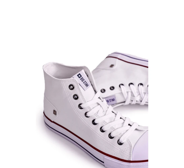 Pánské klasické vysoké tenisky BIG STAR DD174251 Bílé