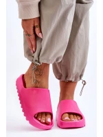 Módní pantofle na platformě Fuchsie Estella Módní pantofle na platformě Fuchsie Estella