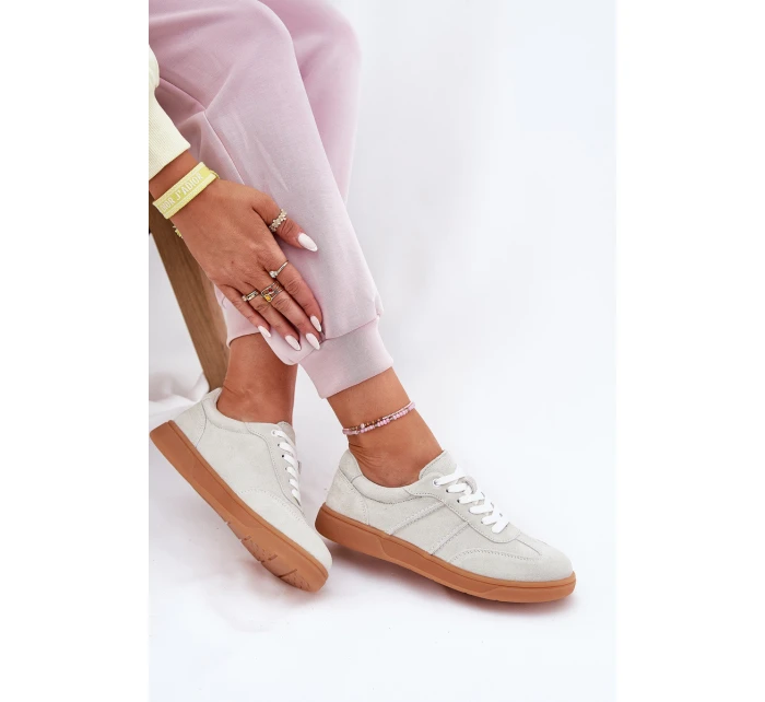 Semišové Nízké Tenisky Dámské Šedé Paliana Semišové Nízké Tenisky Dámské Šedé Paliana