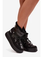 Dámské zimní boty na platformě Lee Cooper LCJ 25 03 3814 Černé