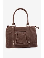 Velká taška z imitace semiše Taupe model 22220945 - Flora&Co Velká taška z imitace semiše Taupe model 22220945 - Flora&Co