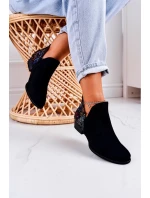 Dámské Kožené Boty černé S model 21519497 - Maciejka