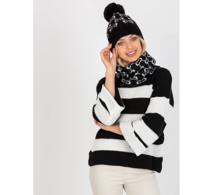 Dámská čepice AT CZ CM 319 černá a bílá