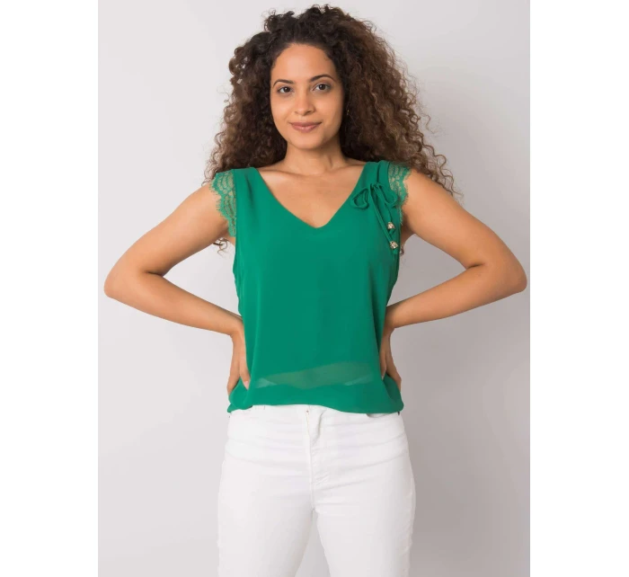 Dámský top DHJ TP model 17452338 tmavě zelený - FPrice